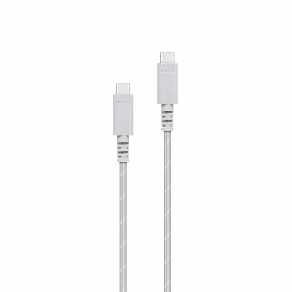Fashion Accessories, Moshi, Grey, Cable/Adapter, Tech, Integra, USB-C, Charge, 3.9', 956687